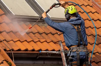 Démoussage et hydrofuge de toiture à Laz